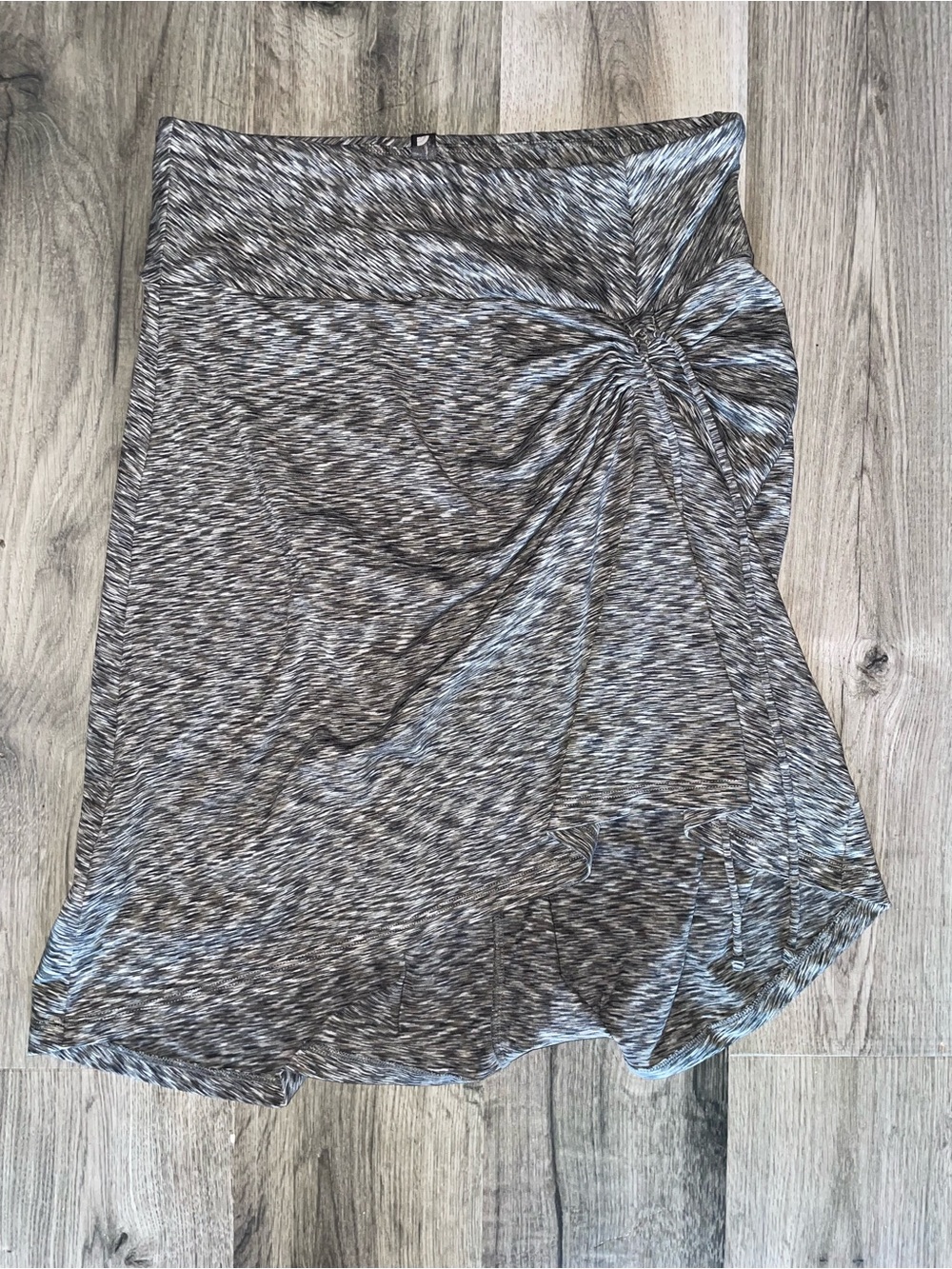 THE NORTH FACE Cypress Gray Space-Dye Skirt  Ruched High-low hem
